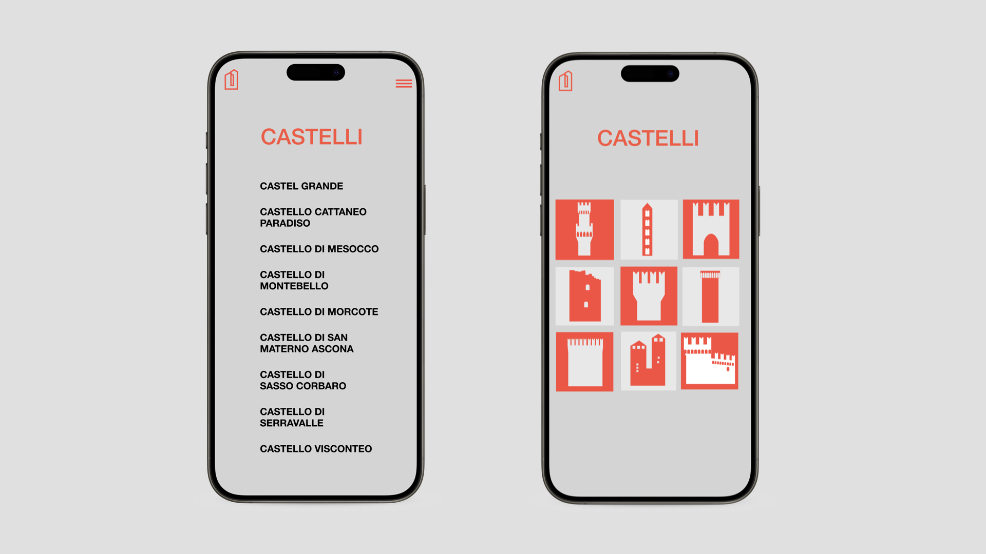 Lista castelli